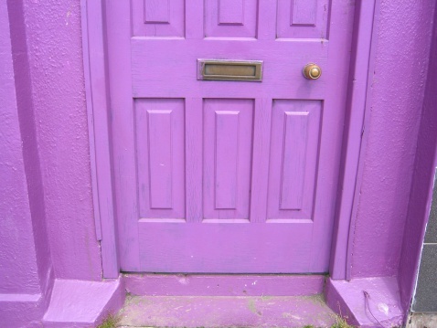 Image of a purple door that I shot in Ireland