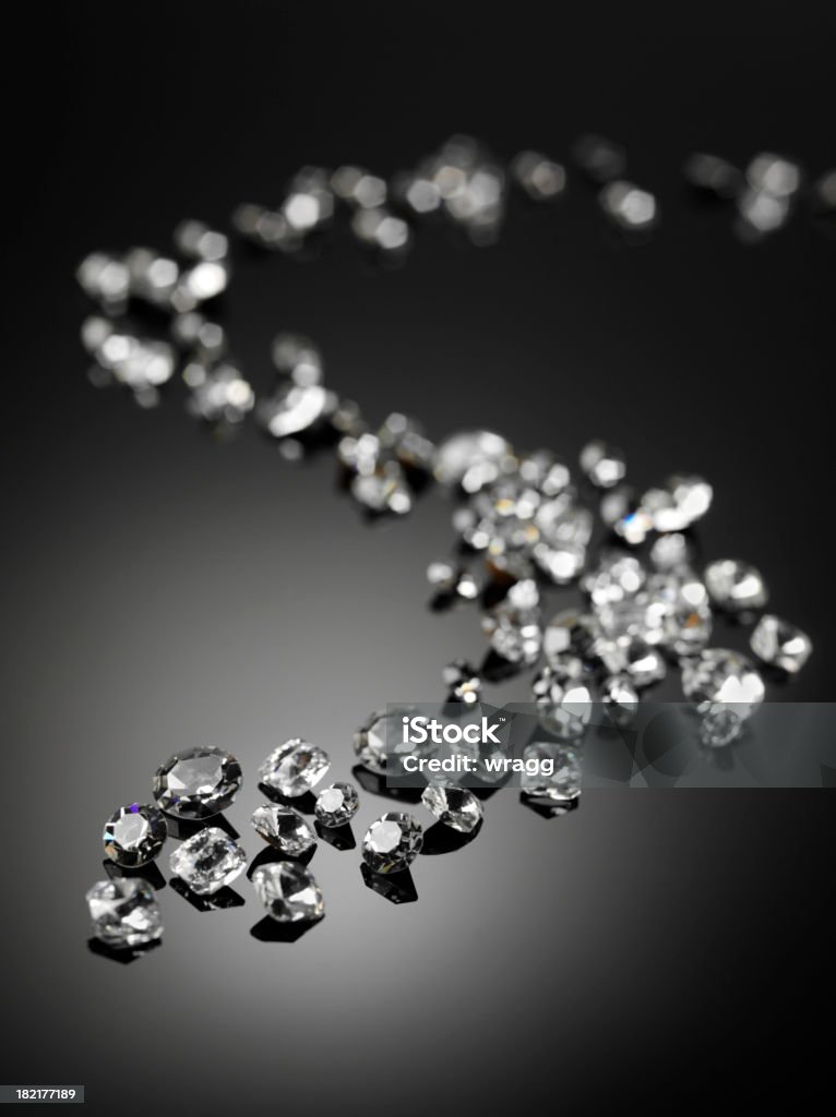 Verstreut Diamanten - Lizenzfrei Diamant Stock-Foto
