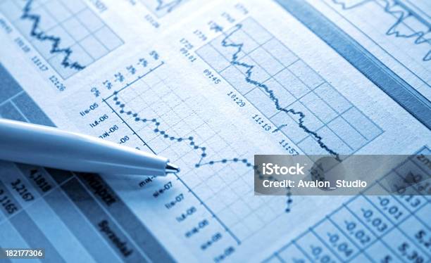 Dollar Chart Stock Photo - Download Image Now - Chart, Graph, Report - Document