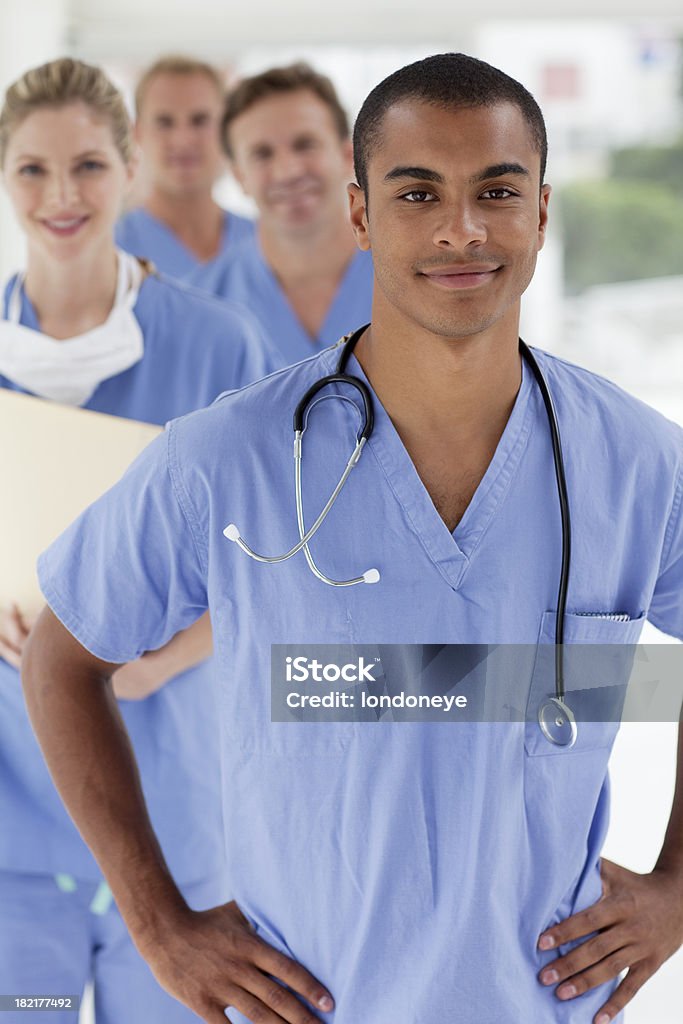 Medical Team Group of 4 medical professionals. Group Of People Stock Photo