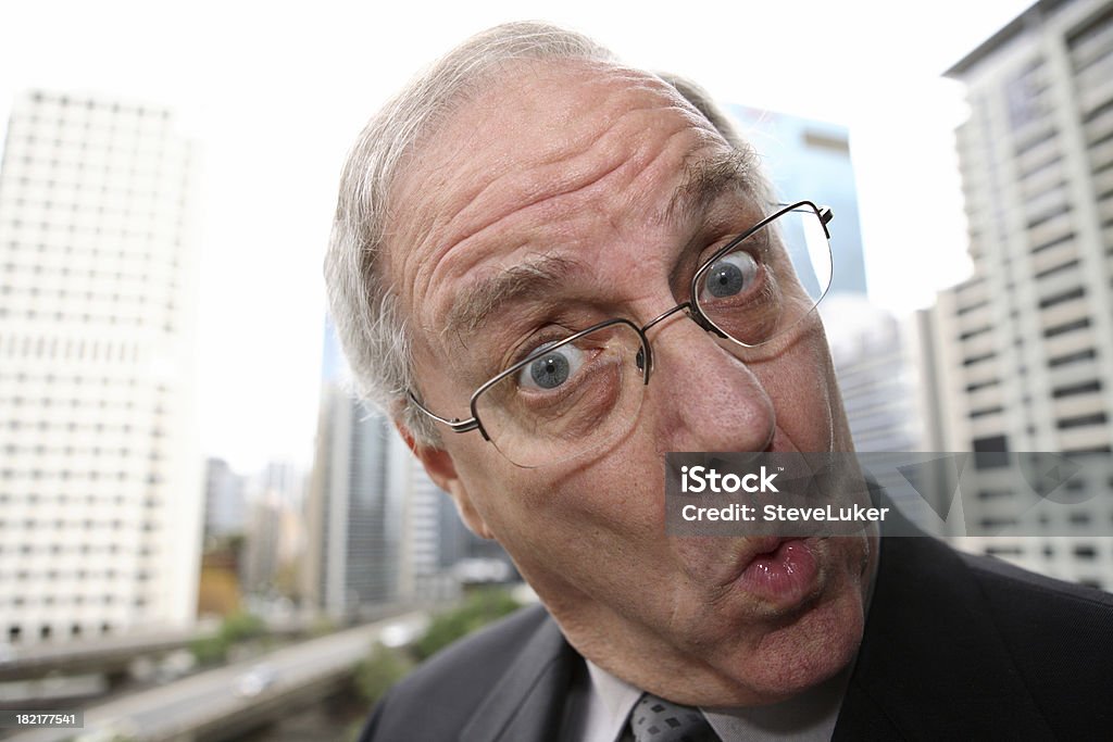 Oooow, is that so?!? Man hearing some interesting news. Adult Stock Photo