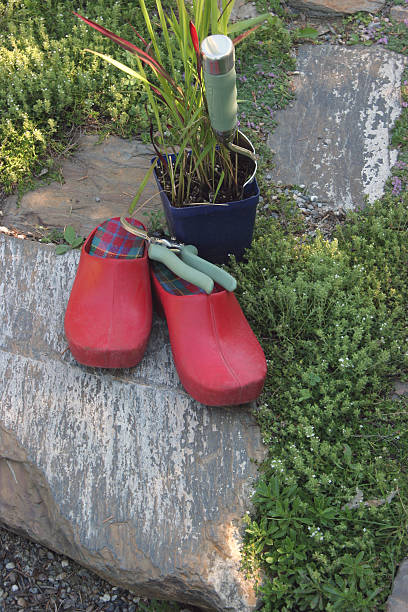 istock Gardening Shoes,Trowel, and Pruning Shears 182177795
