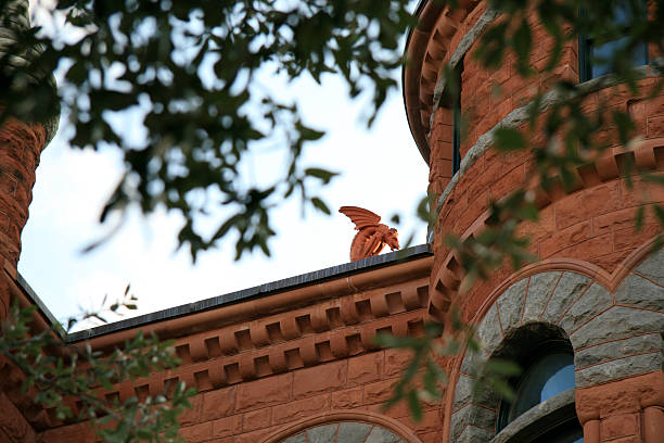 Gargoyle atop the old Dallas County Courthouse