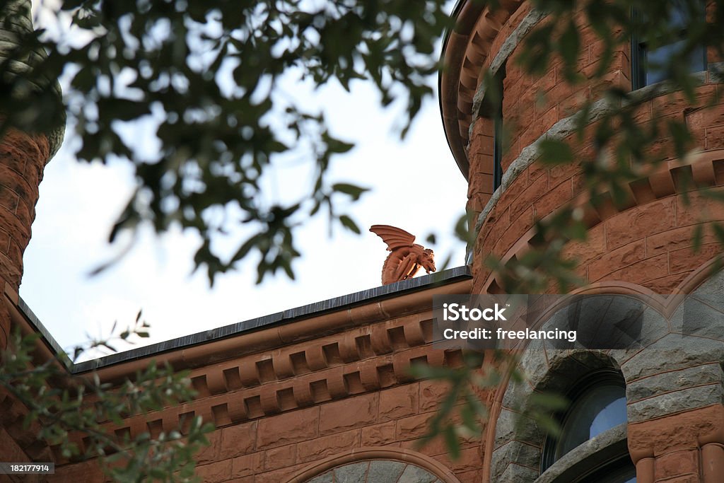 Gárgula no topo da antiga Dallas County Courthouse - Royalty-free Dallas Foto de stock