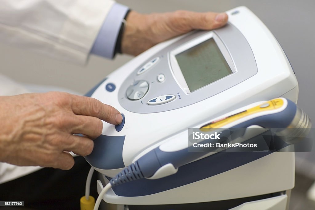 Laser Physical Therapy Equipment  Alternative Medicine Stock Photo