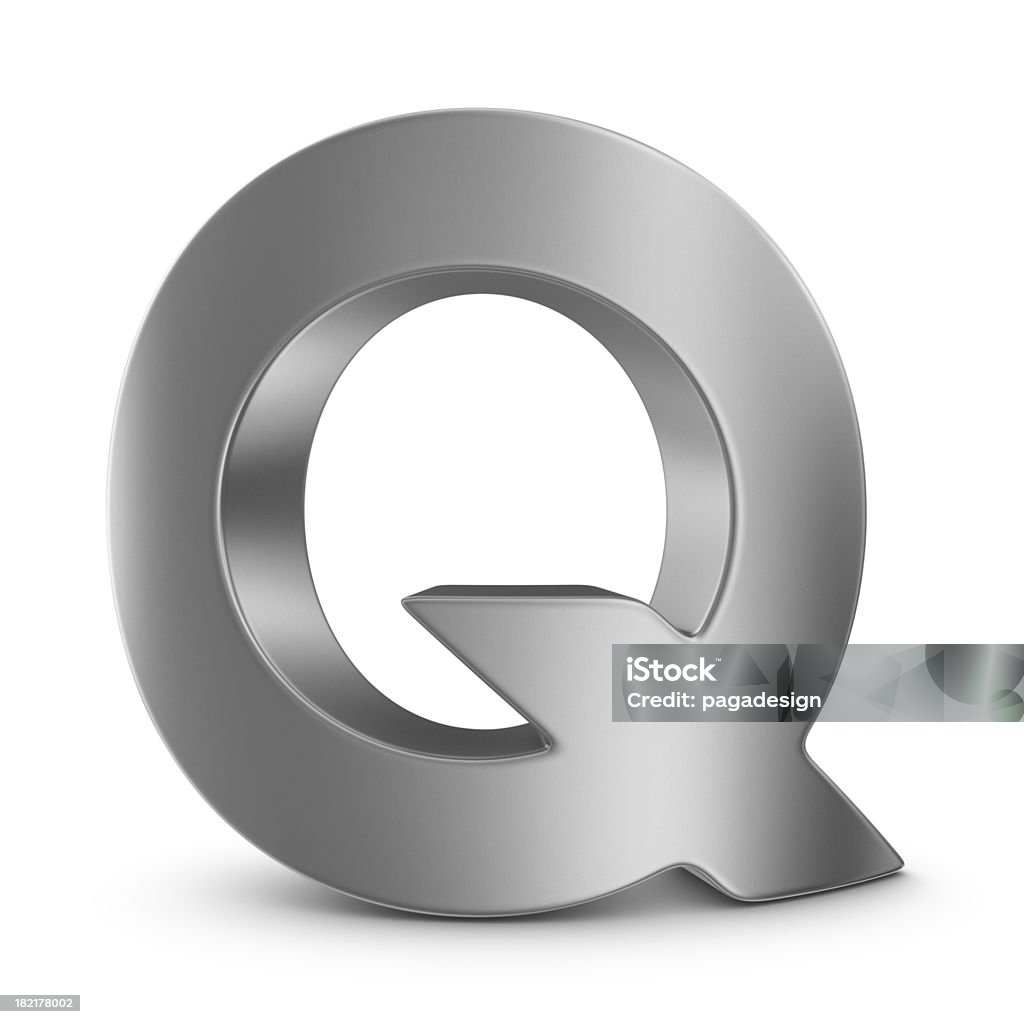 metal letter Q  Letter Q Stock Photo