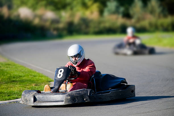 istock Go Cart Racing on Track 182178014