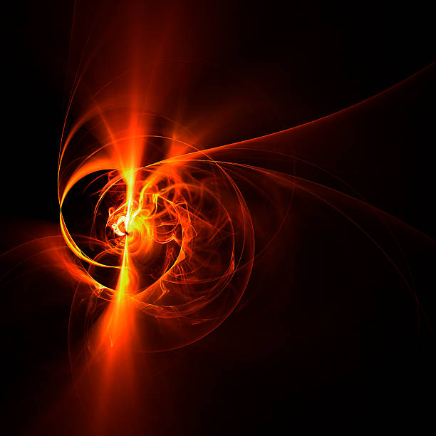 istock Artistic plasma swirl on dark background 182178029