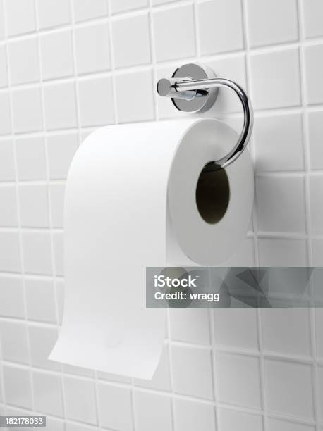 Toilette Roll Stockfoto und mehr Bilder von Toilettenpapier - Toilettenpapier, Badezimmer, Öffentliche Toilette