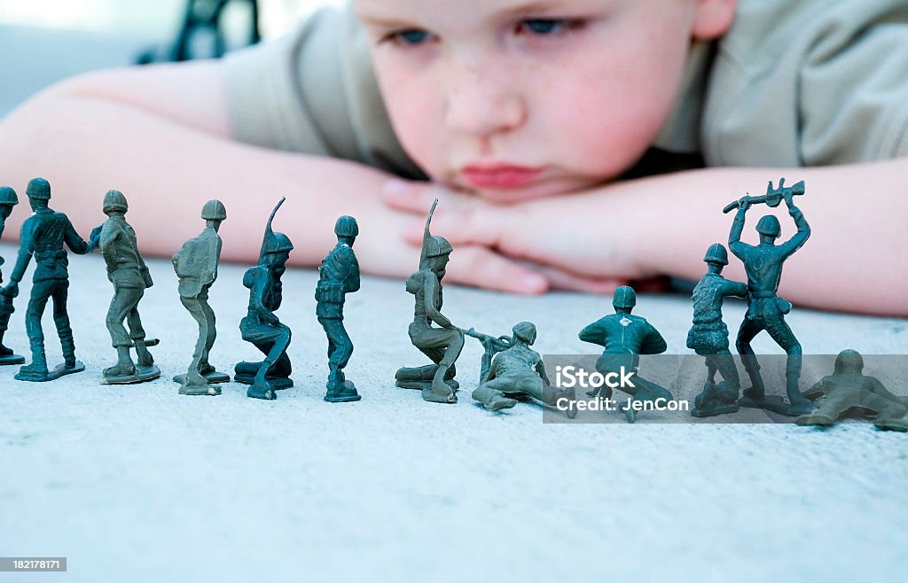 Junge spielen - Lizenzfrei Militär Stock-Foto