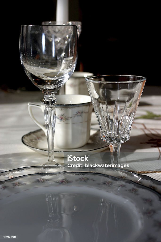 A mesa de jantar. - Foto de stock de Acender royalty-free