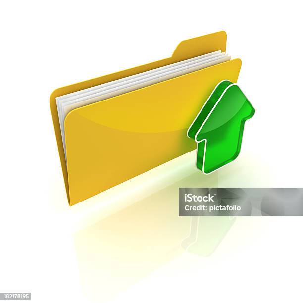 Upload Or Backup File Stock Photo - Download Image Now - Arrow Symbol, Backup, Communication