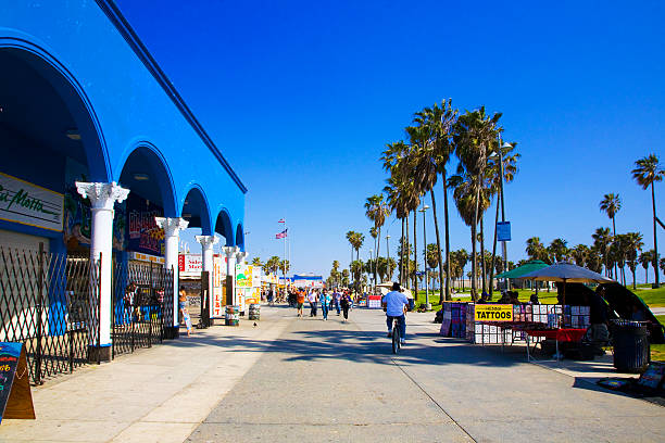 Outdoor photo Venice Beach Boulevard with blue sky