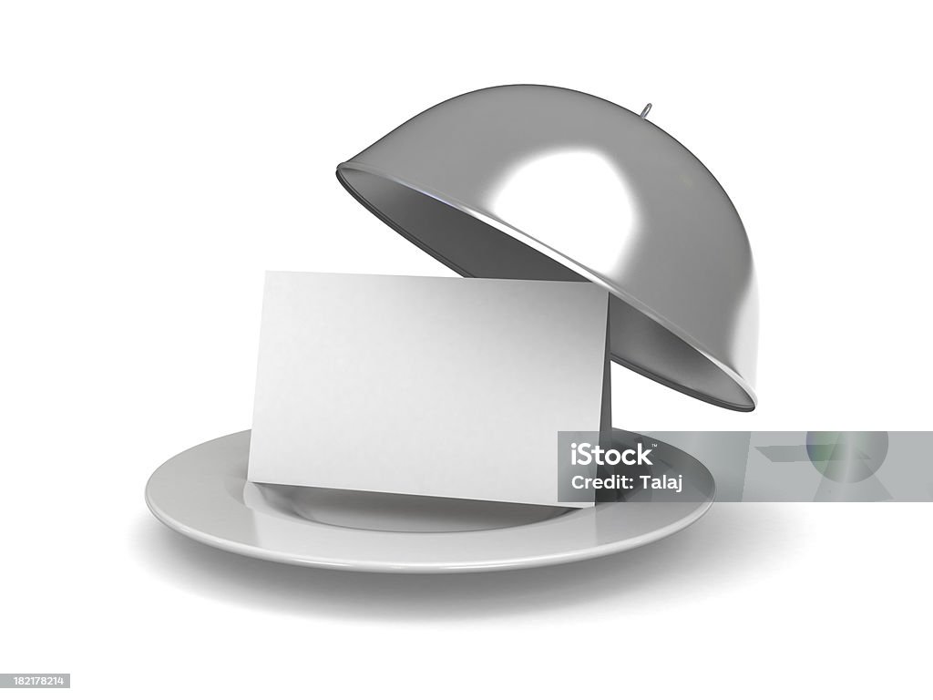 Dinner Dinner with blank card Blank Stock Photo