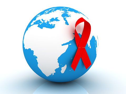 World protection from AIDS. Europe and Africa  view.