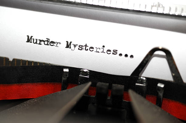 Murder Mystery Text stock photo