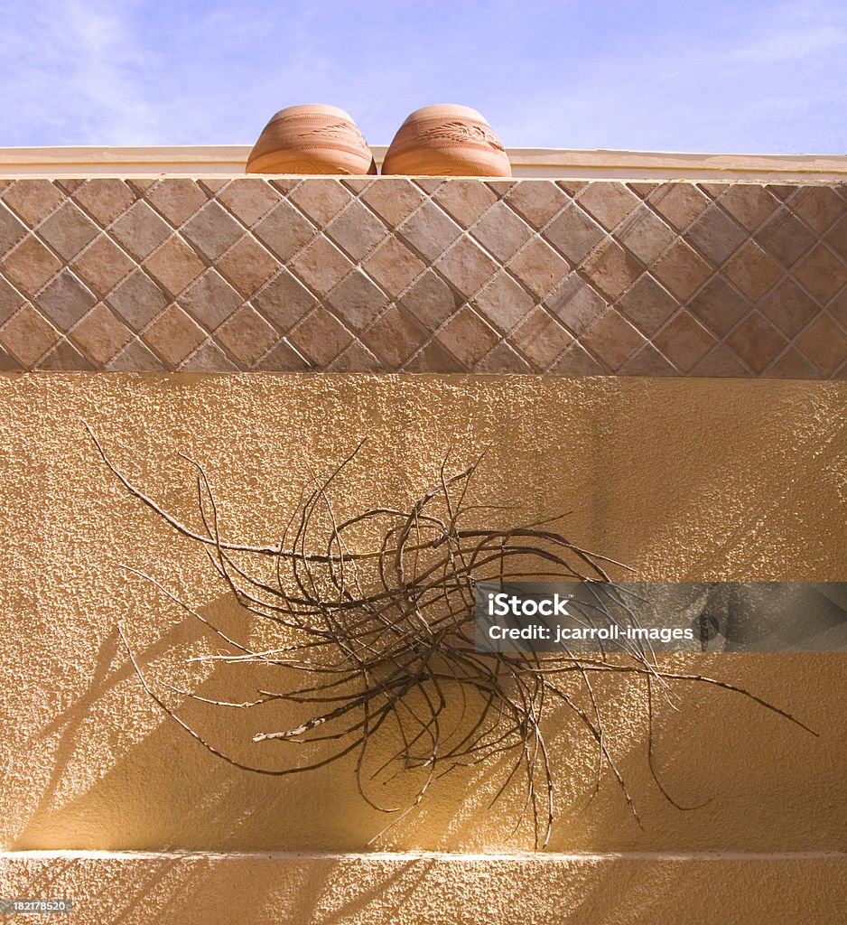 Adobe Töpfen und stick-Skulptur - Lizenzfrei Abstrakt Stock-Foto