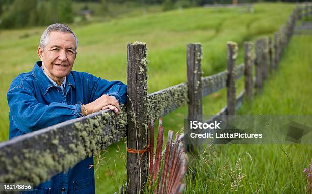 노인 남자 야외 실습 압살했다 울타리 60-69세에 대한 스톡 사진 및 기타 이미지 - 60-69세, 70-79세, 가을