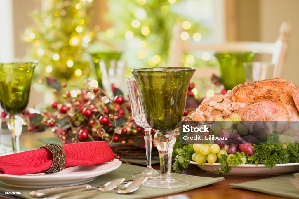 Świąteczny restauracji - Zbiór zdjęć royalty-free (Boże Narodzenie)