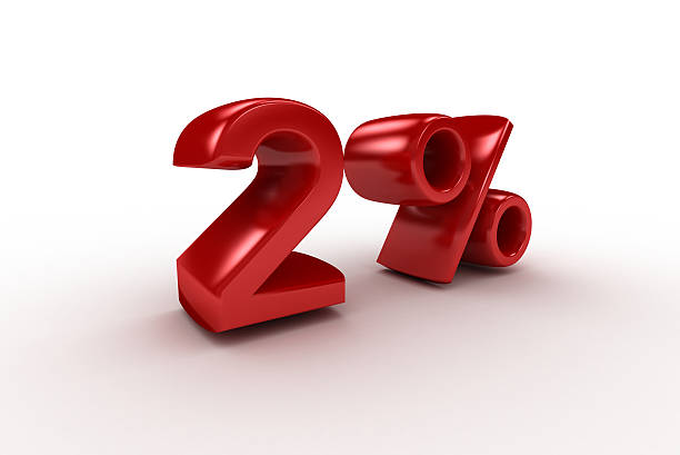 Two Percent stock photo