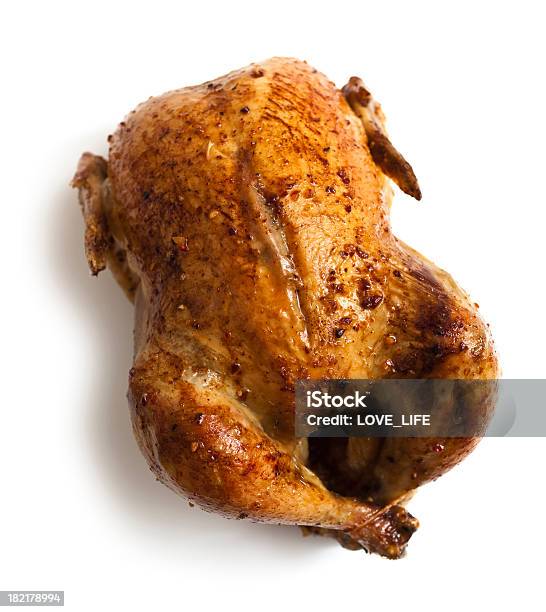 Frango Assado - Fotografias de stock e mais imagens de Frango Assado - Frango Assado, Figura para recortar, Alimentação Saudável