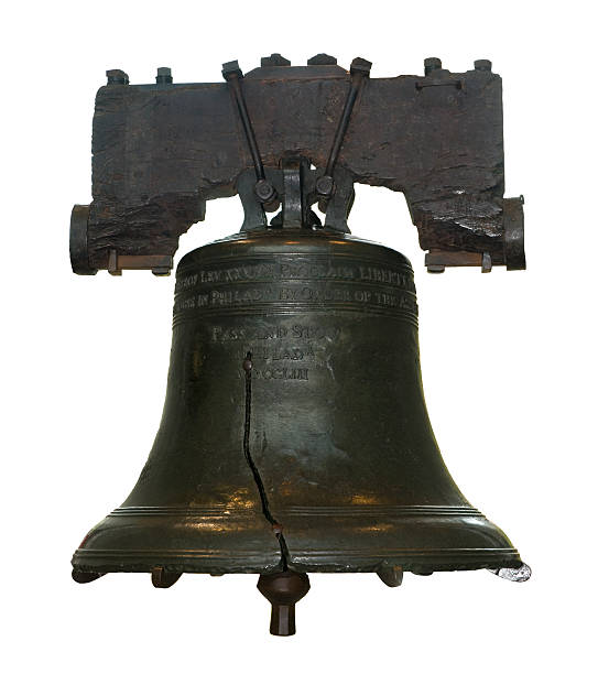 istock The cracked Liberty Bell against a white background 182179016