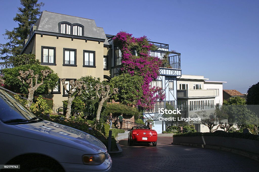 Lombard Street, à San Francisco - Photo de Admirer le paysage libre de droits
