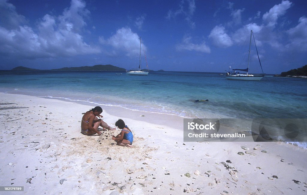 Spiaggia caraibica - Foto stock royalty-free di Abbronzatura