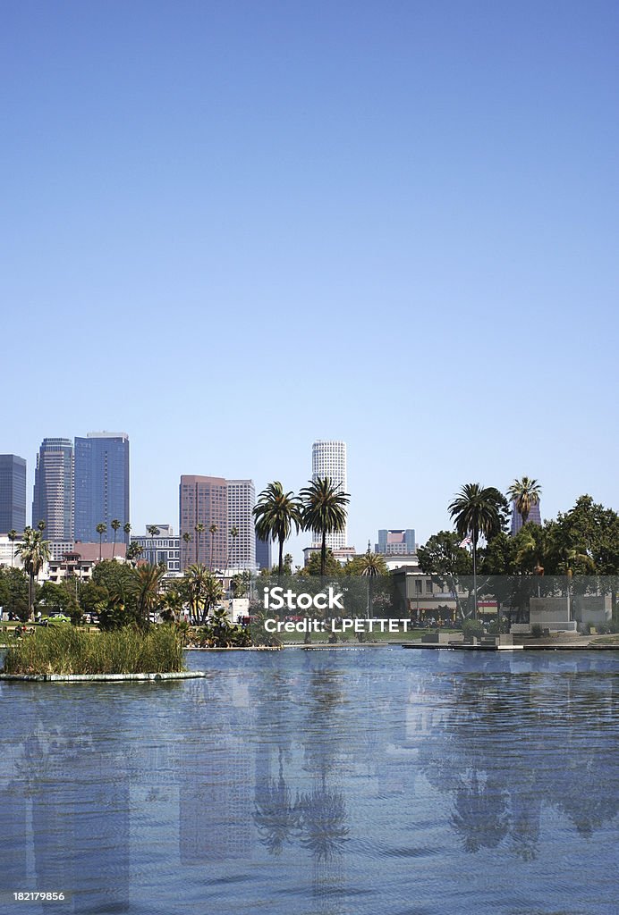 MacArthur park de Los Angeles num dia soalheiro. - Royalty-free Cidade de Los Angeles Foto de stock