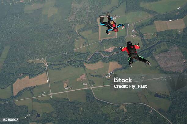 Formation Skydive Stock Photo - Download Image Now - Skydiving, Arrangement, Order