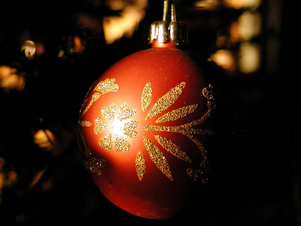 Christmas tree, closeup stock photo