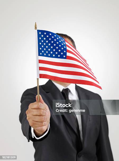 Flaga Usa - zdjęcia stockowe i więcej obrazów Amerykańska flaga - Amerykańska flaga, Białe tło, Biznes