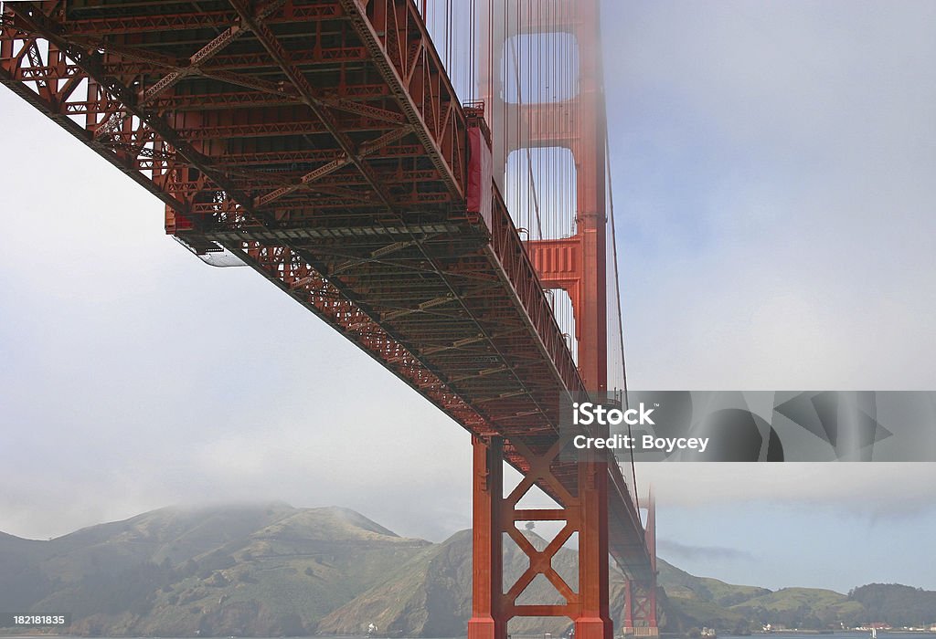 Die Golden Gate Bridge - Lizenzfrei Architektonische Säule Stock-Foto