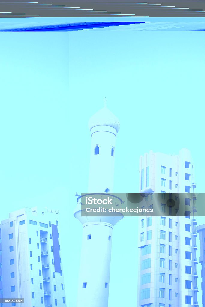 モスクや高層ビル - クウェート市のロイヤリティフリーストックフォト