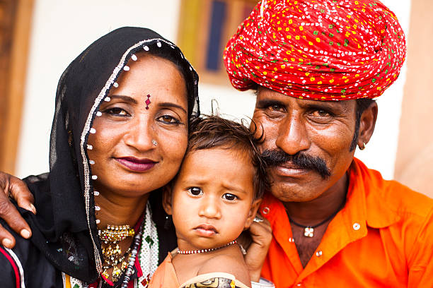 istock Cute Indian Family Smiling 182183163
