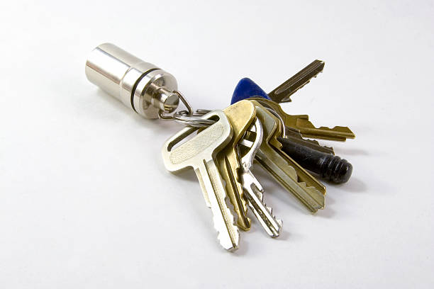 keys on ring stock photo