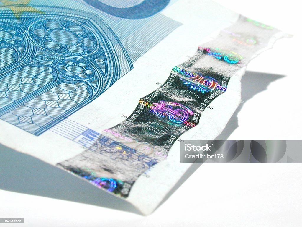 Euro bill primo piano - Foto stock royalty-free di Affari