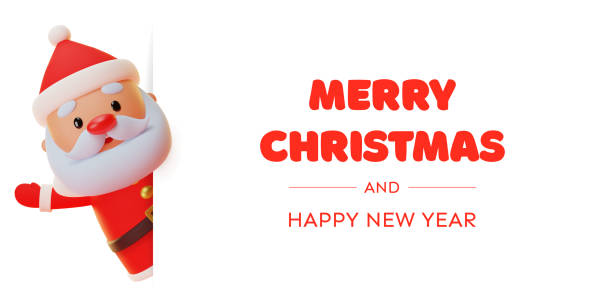 istock Cute Merry Christmas and Happy New Year greeting card 1821837251