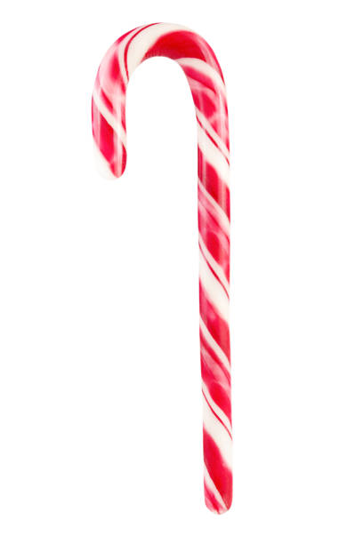 istock Christmas lollipop isolated on white background. 1821837252