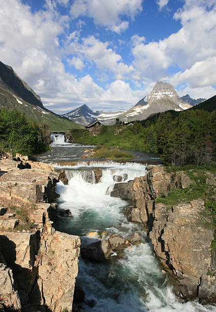 istock Swiftcurrent Falls - Glacier National Park, Montana 182184262