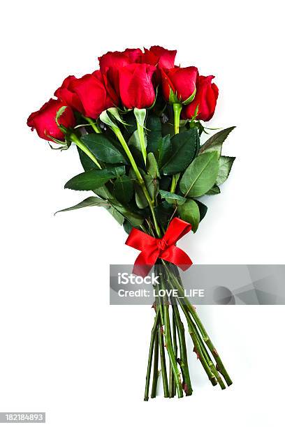 Foto de Dia Dos Namorados Rosas e mais fotos de stock de Rosa - Flor - Rosa - Flor, Bouquet, Fundo Branco