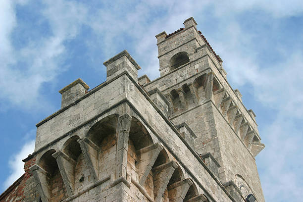 Gothic tower stock photo