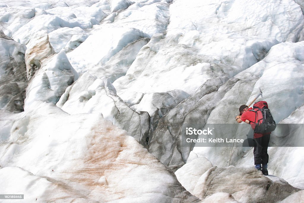 Glacier Climbing Glacier Climbing. Autumn Stock Photo