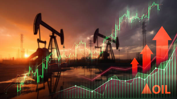 istock Oil Industry Economic Growth with Pump Jacks 1821859639