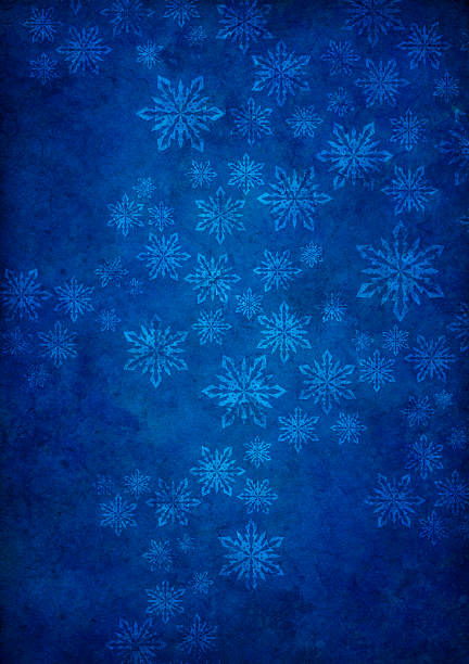 Blue Grunge Background With Snowflakes Stock Photo - Download Image Now -  Backgrounds, Snowflake Shape, Blue - iStock