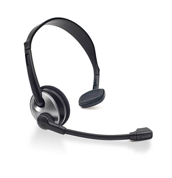 cuffia auricolare - headset hands free device single object nobody foto e immagini stock