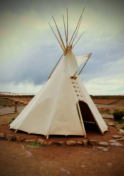 Native American tepee North American Tribal Culture cherokee north american tribal culture grand canyon national park house stock pictures, royalty-free photos & images