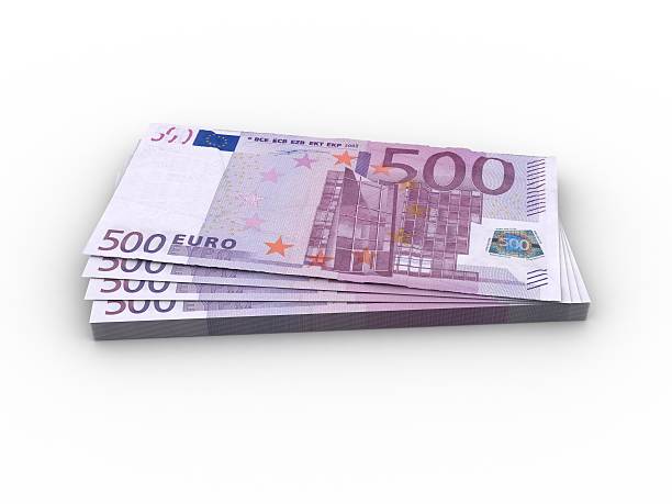 dinheiro-o sistema monetário euro - five hundred euro banknote imagens e fotografias de stock