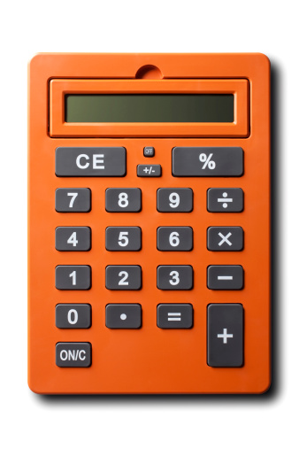 Calculator. Photo with clipping path. Please see some similar pictures from my portfolio: