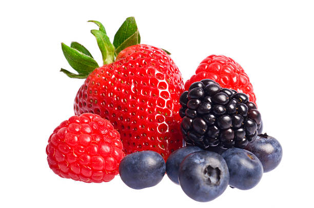 udlejeren en kreditor vejviser Isolated Berries Stock Photo - Download Image Now - Berry Fruit, Berry,  Fruit - iStock